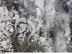 Nasa 2 ISS011-E-6104 Everest North Face, Lhotse, Nuptse From North Nasa photo of Everest from the north, with the North Face of Everest perfectly displayed. Behind Everest are Lhotse, the Western Cwm, and the steep walls of Nuptse. In the centre, the Rongbuk Glacier snakes to the North Face while to the left, the Eastern Rongbuk Glacier snakes to the North Col.